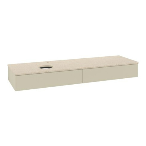 V&B Waschtischunterschrank ohne Frontstruktur Antao 160x50cm, HL, WBP botti., si Gr m Lac