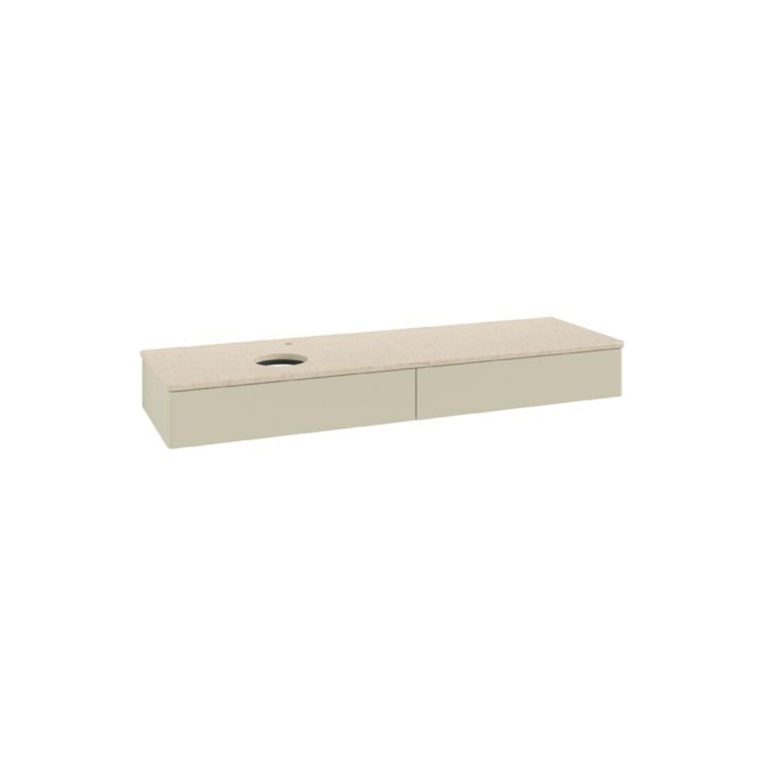 V&B Waschtischunterschrank ohne Frontstruktur Antao 160x50cm, HL, WBP botti., si Gr m Lac