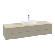 V&B Waschtischunterschrank ohne Frontstruktur Antao 160x50cm, HL, WBP botti., st. Gr m Lac
