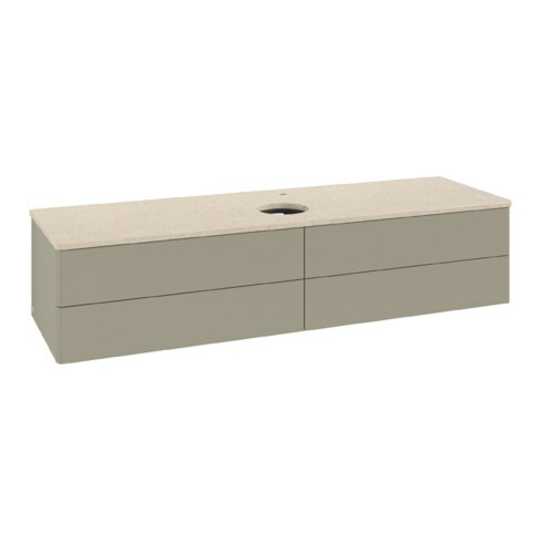 V&B Waschtischunterschrank ohne Frontstruktur Antao 160x50cm, HL, WBP botti., st. Gr m Lac