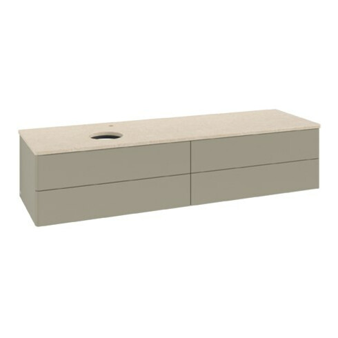 V&B Waschtischunterschrank ohne Frontstruktur Antao 160x50cm, HL, WBP botti., st. Gr m Lac