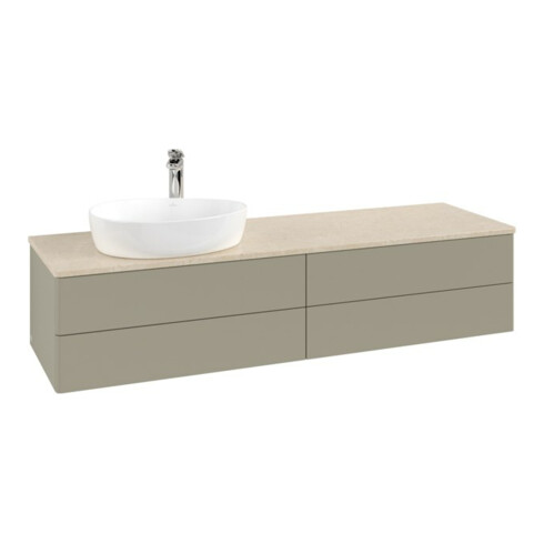 V&B Waschtischunterschrank ohne Frontstruktur Antao 160x50cm, HL, WBP botti., st. Gr m Lac