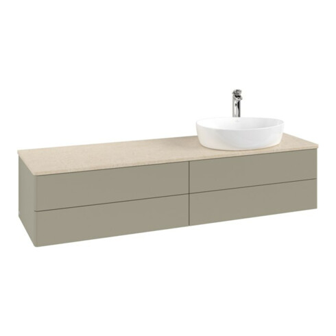 V&B Waschtischunterschrank ohne Frontstruktur Antao 160x50cm, HL, WBP botti., st. Gr m Lac