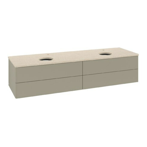V&B Waschtischunterschrank ohne Frontstruktur Antao 160x50cm, HL, WBP botti., st. Gr m Lac