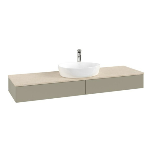 V&B Waschtischunterschrank ohne Frontstruktur Antao 160x50cm, HL, WBP botti., st. Gr m Lac