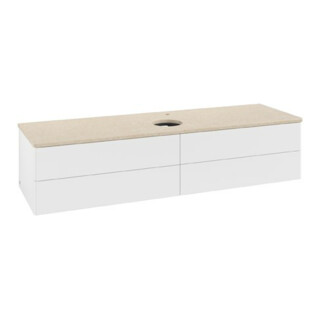 V&B Waschtischunterschrank ohne Frontstruktur Antao 160x50cm, HL, WBP botti., wh. m Lac