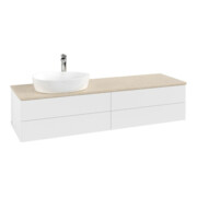 V&B Waschtischunterschrank ohne Frontstruktur Antao 160x50cm, HL, WBP botti., wh. m Lac