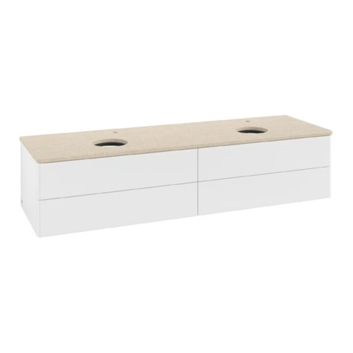 V&B Waschtischunterschrank ohne Frontstruktur Antao 160x50cm, HL, WBP botti., wh. m Lac