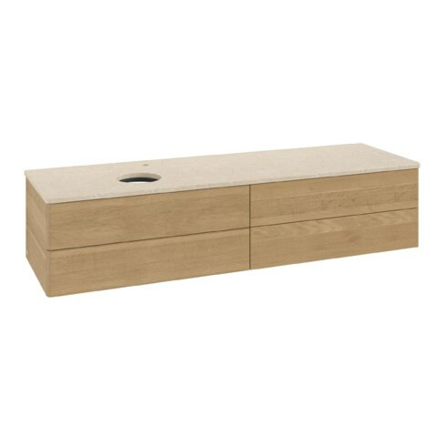 V&B Waschtischunterschrank ohne Frontstruktur Antao 160x50cm, HL, WBP-farbe botti., hon. Oa