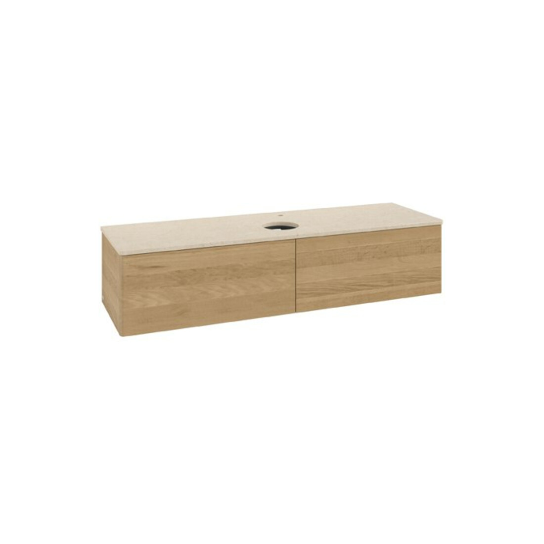 V&B Waschtischunterschrank ohne Frontstruktur Antao 160x50cm, HL, WBP-farbe botti., hon. Oa