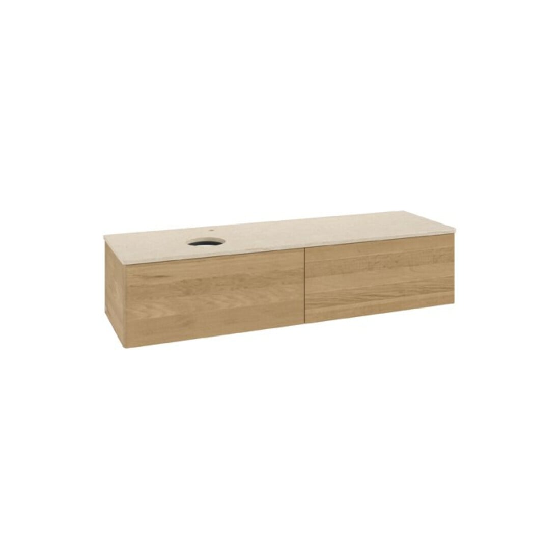 V&B Waschtischunterschrank ohne Frontstruktur Antao 160x50cm, HL, WBP-farbe botti., hon. Oa
