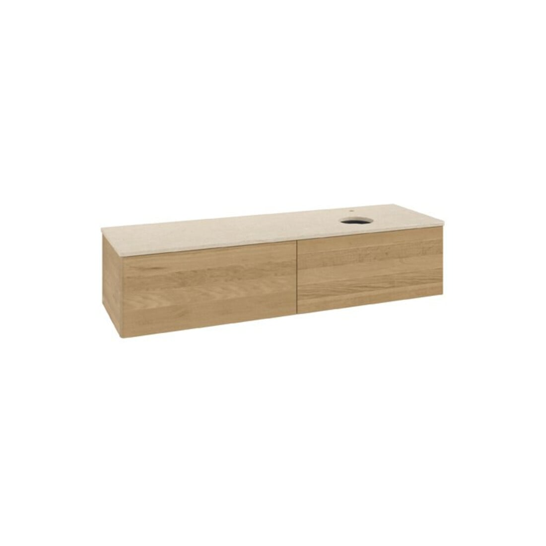 V&B Waschtischunterschrank ohne Frontstruktur Antao 160x50cm, HL, WBP-farbe botti., hon. Oa