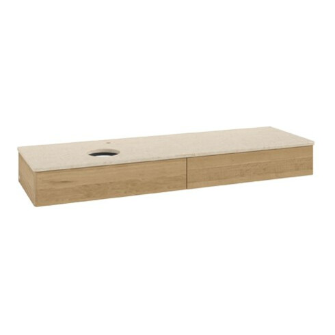 V&B Waschtischunterschrank ohne Frontstruktur Antao 160x50cm, HL, WBP-farbe botti., hon. Oa