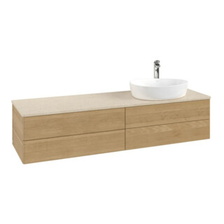V&B Waschtischunterschrank ohne Frontstruktur Antao 160x50cm, HL, WBP-farbe botti., hon. oak