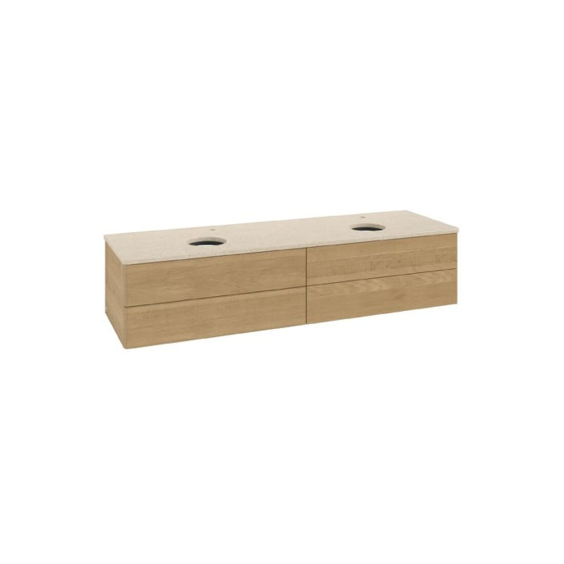V&B Waschtischunterschrank ohne Frontstruktur Antao 160x50cm, HL, WBP-farbe botti., hon. oak