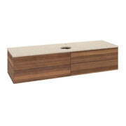 V&B Waschtischunterschrank ohne Frontstruktur Antao 160x50cm, HL, WBP-farbe botti., w. wal