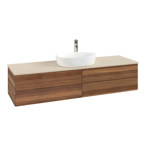 V&B Waschtischunterschrank ohne Frontstruktur Antao 160x50cm, HL, WBP-farbe botti., w. wal
