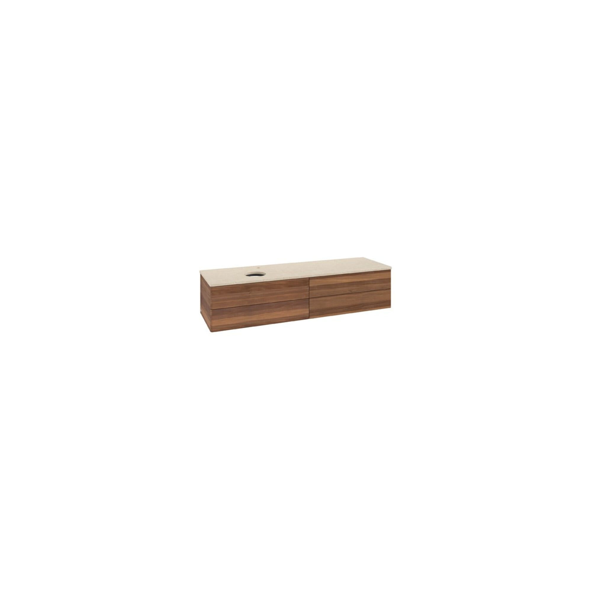 V&B Waschtischunterschrank ohne Frontstruktur Antao 160x50cm, HL, WBP-farbe botti., w. wal ; Villeroy & Boch