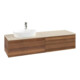 V&B Waschtischunterschrank ohne Frontstruktur Antao 160x50cm, HL, WBP-farbe botti., w. wal-3
