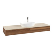 V&B Waschtischunterschrank ohne Frontstruktur Antao 160x50cm, HL, WBP-farbe botti., w. wal