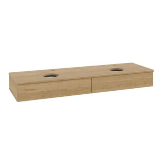 V&B Waschtischunterschrank ohne Frontstruktur Antao 160x50cm, HL, WBP-farbe hon. Oa, hon. Oa