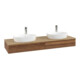 V&B Waschtischunterschrank ohne Frontstruktur Antao 160x50cm, HL, WBP-farbe hon. Oa, w. wal-1