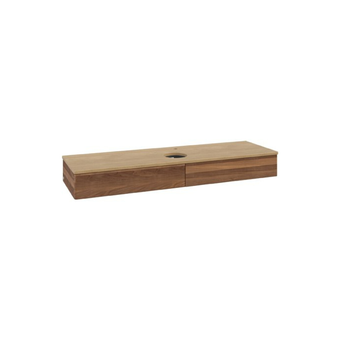 V&B Waschtischunterschrank ohne Frontstruktur Antao 160x50cm, HL, WBP-farbe hon. Oa, w. wal