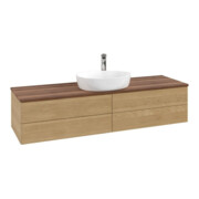 V&B Waschtischunterschrank ohne Frontstruktur Antao 160x50cm, HL, WBP-farbe w. wal, hon. Oa