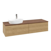 V&B Waschtischunterschrank ohne Frontstruktur Antao 160x50cm, HL, WBP-farbe w. wal, hon. Oa