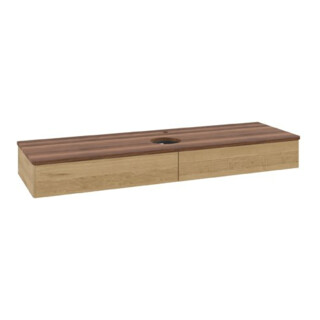 V&B Waschtischunterschrank ohne Frontstruktur Antao 160x50cm, HL, WBP-farbe w. wal, hon. Oa
