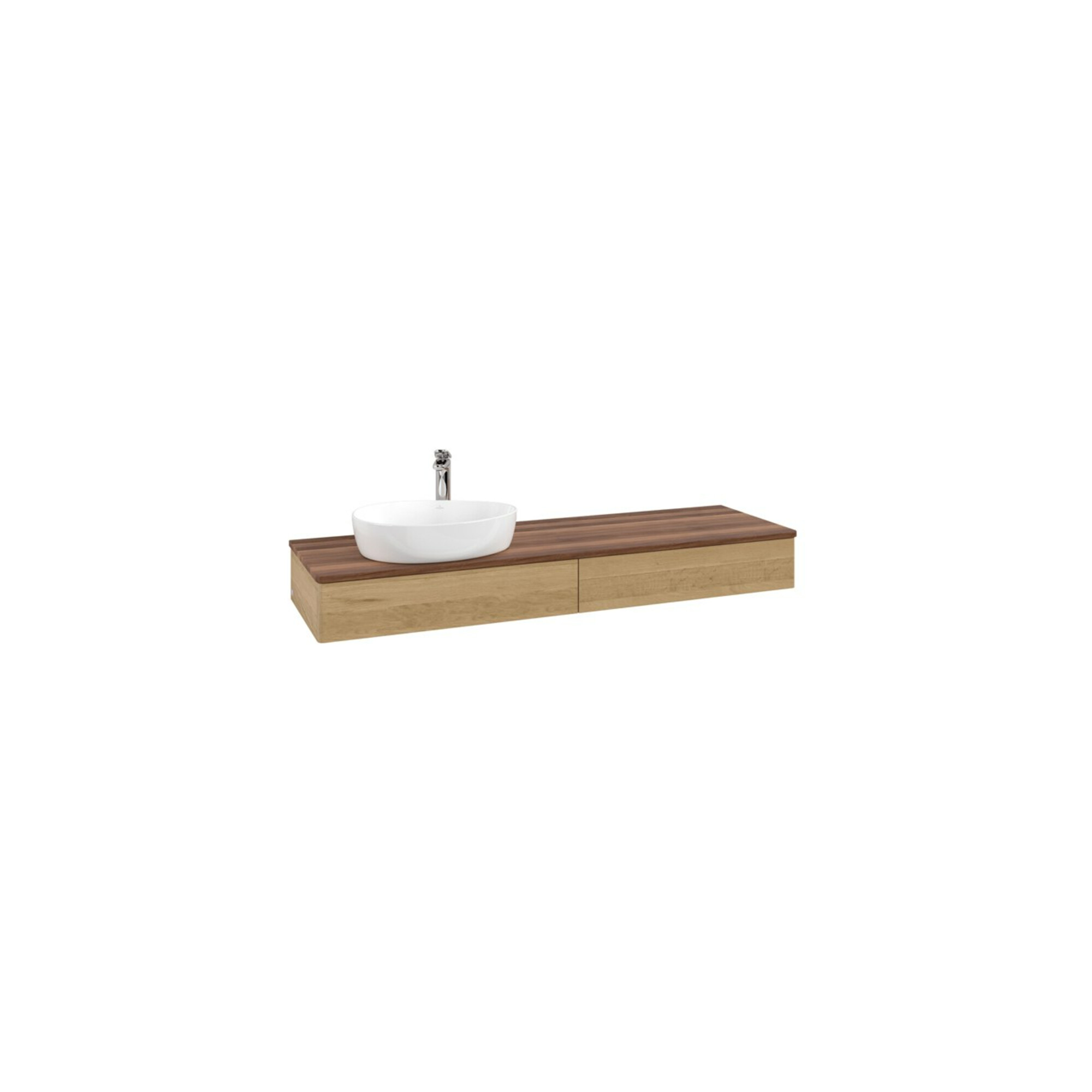 V&B Waschtischunterschrank ohne Frontstruktur Antao 160x50cm, HL, WBP-farbe w. wal, hon. Oa ; Villeroy & Boch