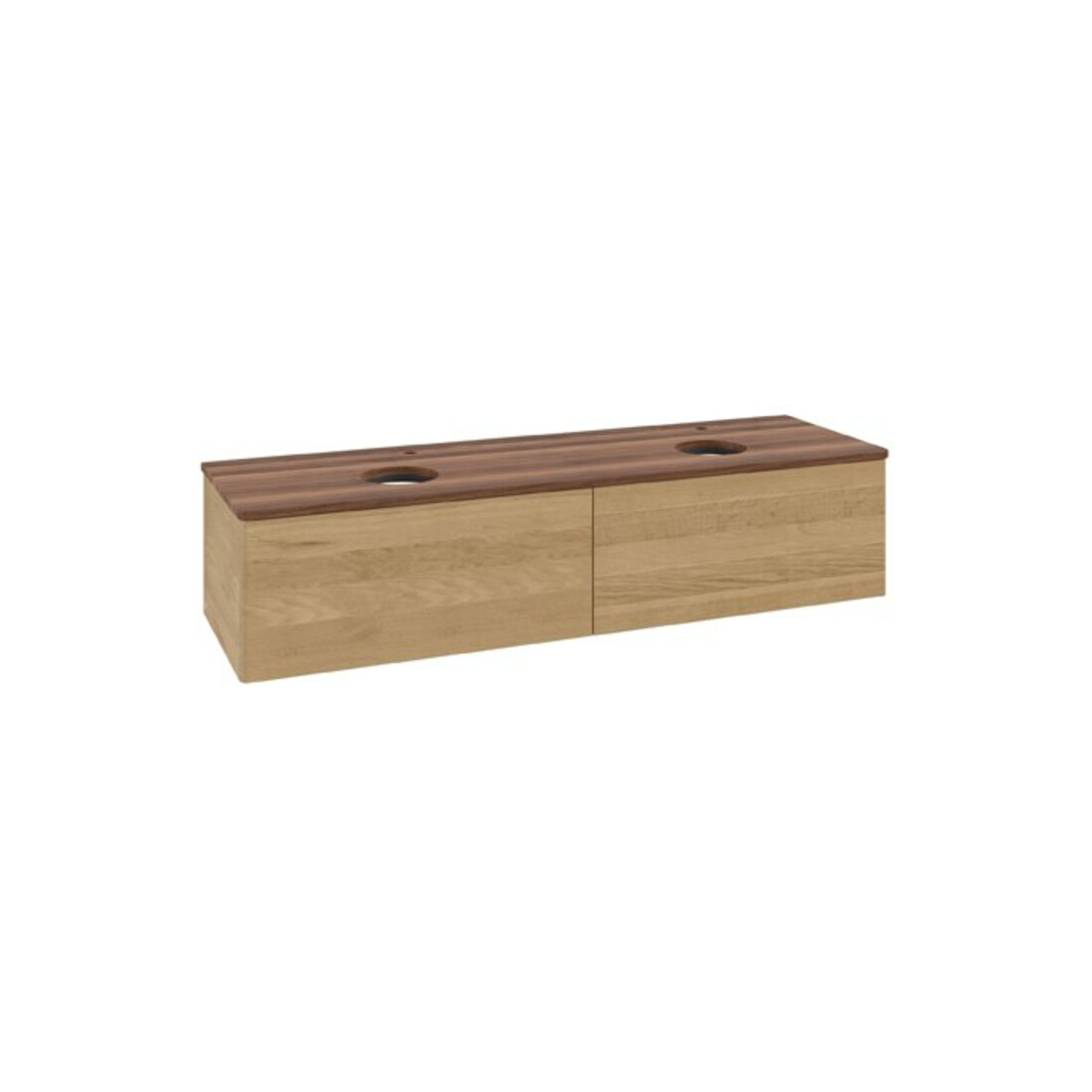 V&B Waschtischunterschrank ohne Frontstruktur Antao 160x50cm, HL, WBP-farbe w. wal, hon. Oa