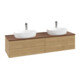 V&B Waschtischunterschrank ohne Frontstruktur Antao 160x50cm, HL, WBP-farbe w. wal, hon. oak-1
