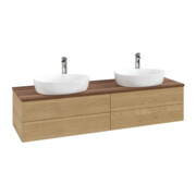 V&B Waschtischunterschrank ohne Frontstruktur Antao 160x50cm, HL, WBP-farbe w. wal, hon. oak