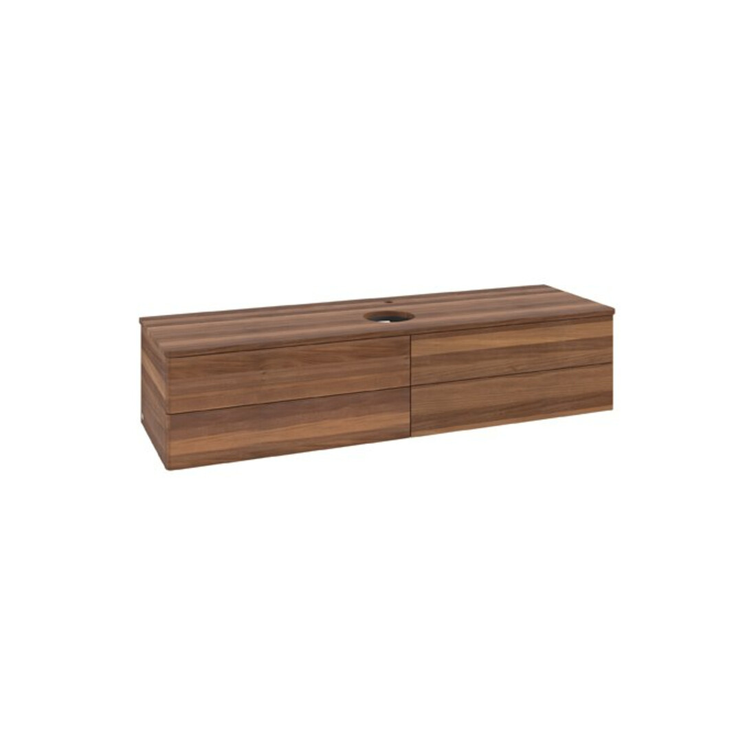 V&B Waschtischunterschrank ohne Frontstruktur Antao 160x50cm, HL, WBP-farbe w. wal, w. wal