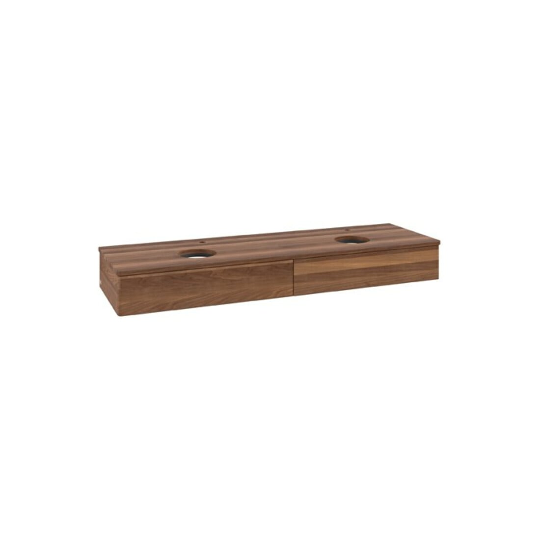 V&B Waschtischunterschrank ohne Frontstruktur Antao 160x50cm, HL, WBP-farbe w. wal, w. wal