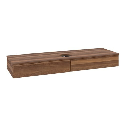V&B Waschtischunterschrank ohne Frontstruktur Antao 160x50cm, HL, WBP-farbe w. wal, w. wal