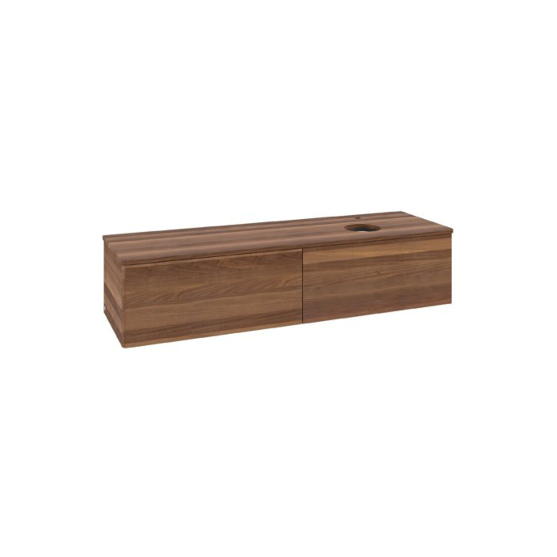 V&B Waschtischunterschrank ohne Frontstruktur Antao 160x50cm, HL, WBP-farbe w. wal, w. wal