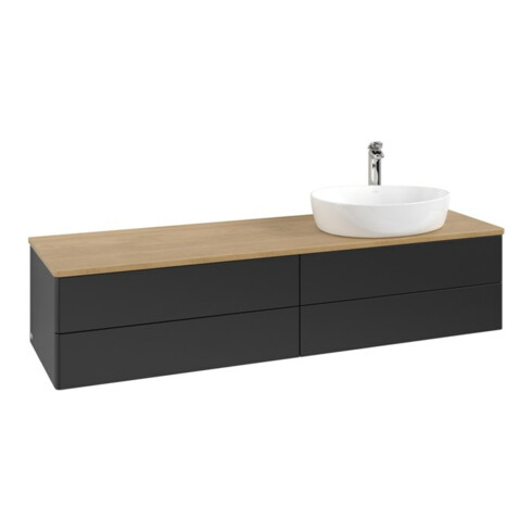 V&B Waschtischunterschrank ohne Frontstruktur Antao 160x50cm, HL, WBP hon. Oa, bla m Lac