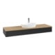 V&B Waschtischunterschrank ohne Frontstruktur Antao 160x50cm, HL, WBP hon. Oa, bla m Lac-1