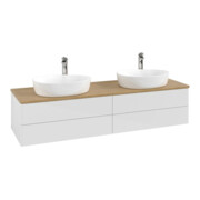 V&B Waschtischunterschrank ohne Frontstruktur Antao 160x50cm, HL, WBP hon. Oa, glo wh. Lac-1