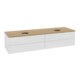V&B Waschtischunterschrank ohne Frontstruktur Antao 160x50cm, HL, WBP hon. Oa, glo wh. Lac