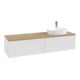 V&B Waschtischunterschrank ohne Frontstruktur Antao 160x50cm, HL, WBP hon. Oa, glo wh. Lac-1