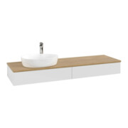 V&B Waschtischunterschrank ohne Frontstruktur Antao 160x50cm, HL, WBP hon. Oa, glo wh. Lac-3