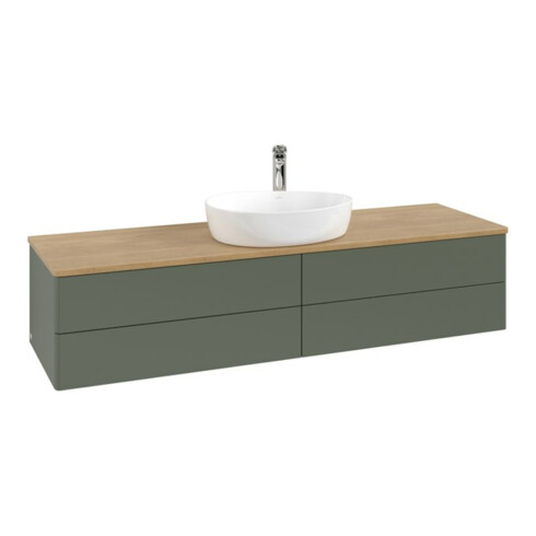 V&B Waschtischunterschrank ohne Frontstruktur Antao 160x50cm, HL, WBP hon. Oa, lea gre. m La