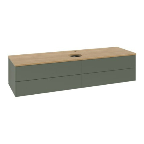 V&B Waschtischunterschrank ohne Frontstruktur Antao 160x50cm, HL, WBP hon. Oa, lea gre. m La