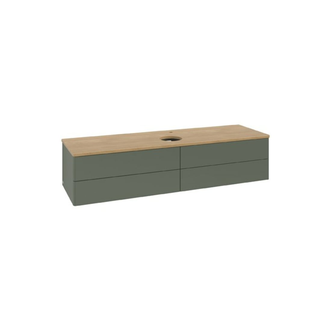 V&B Waschtischunterschrank ohne Frontstruktur Antao 160x50cm, HL, WBP hon. Oa, lea gre. m La