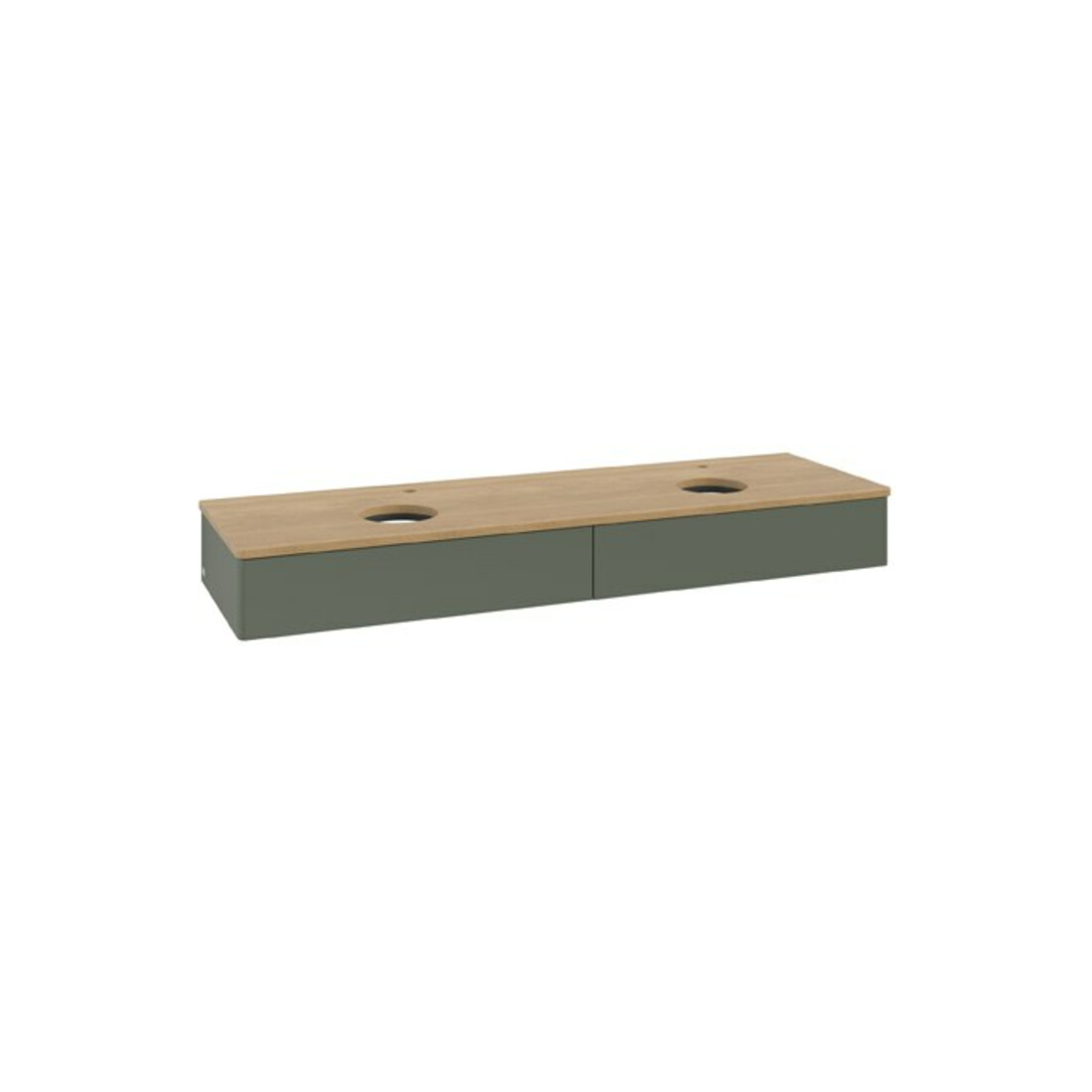 V&B Waschtischunterschrank ohne Frontstruktur Antao 160x50cm, HL, WBP hon. Oa, lea gre. m La
