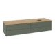V&B Waschtischunterschrank ohne Frontstruktur Antao 160x50cm, HL, WBP hon. Oa, lea gre. m La-1