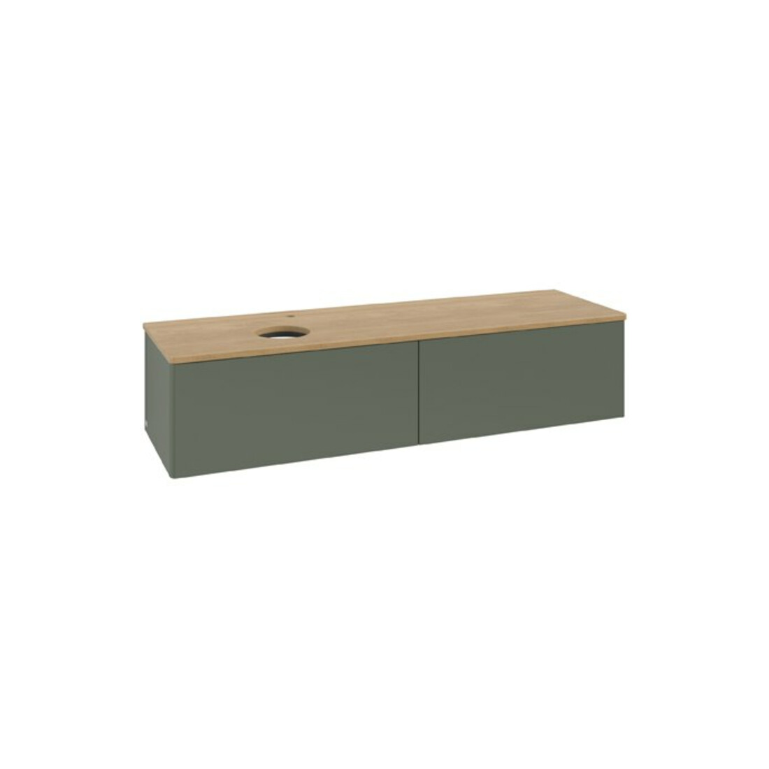 V&B Waschtischunterschrank ohne Frontstruktur Antao 160x50cm, HL, WBP hon. Oa, lea gre. m La